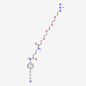 molecular formula C24H32N6O6 B605538 APN-C3-PEG4-azide 