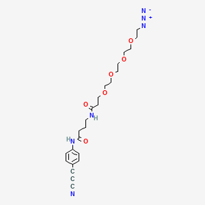 molecular formula C24H32N6O6 B605538 APN-C3-PEG4-azide CAS No. 2183440-32-4