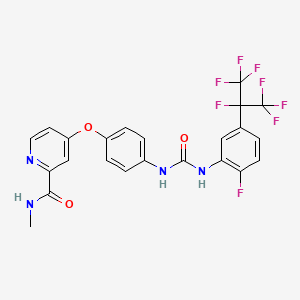molecular formula C23H16F8N4O3 B605546 APS6-45 CAS No. 2188236-41-9