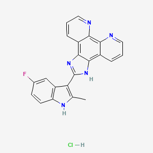 molecular formula C22H15ClFN5 B605547 APTO-253 hydrochloride CAS No. 1691221-67-6