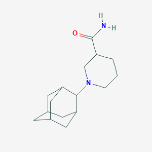 molecular formula C16H26N2O B6055483 1-(2-Adamantyl)piperidine-3-carboxamide 