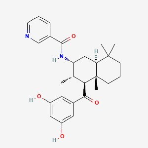 molecular formula C27H34N2O4 B605556 AQX-435 