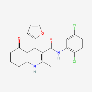 molecular formula C21H18Cl2N2O3 B605560 AR420626 