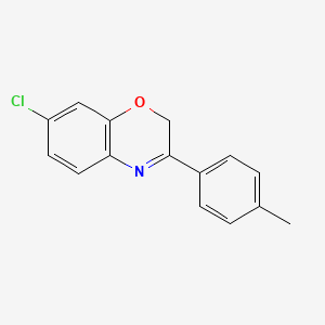 molecular formula C15H12ClNO B605561 7-Chloro-3-(p-tolyl)-2H-benzo[b][1,4]oxazine CAS No. 80306-38-3
