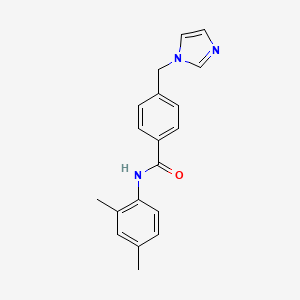 molecular formula C19H19N3O B6055750 N-(2,4-dimethylphenyl)-4-(imidazol-1-ylmethyl)benzamide 