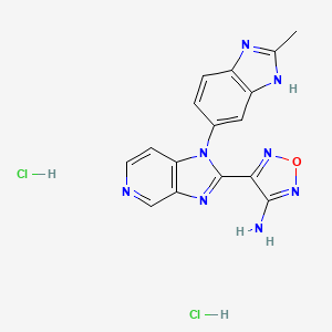 molecular formula C16H14Cl2N8O B605613 AS2863619 
