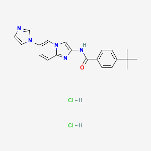 molecular formula C21H23Cl2N5O B605626 TC Ask 10 