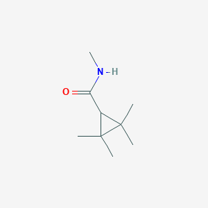 molecular formula C9H17NO B060563 N,2,2,3,3-pentamethylcyclopropane-1-carboxamide CAS No. 171722-69-3