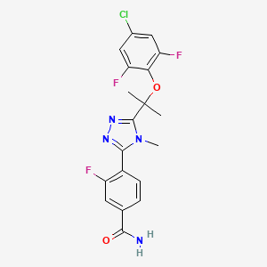 molecular formula C19H16ClF3N4O2 B605633 Clofutriben CAS No. 1204178-50-6