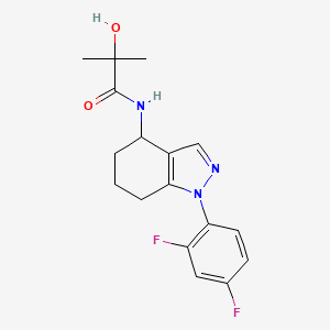 molecular formula C17H19F2N3O2 B6056388 N-[1-(2,4-difluorophenyl)-4,5,6,7-tetrahydroindazol-4-yl]-2-hydroxy-2-methylpropanamide 