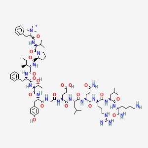 molecular formula C86H134N20O19 B605670 Atilmotin CAS No. 533927-56-9