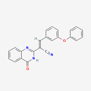 2-(4-oxo-3,4-dihydro-2-quinazolinyl)-3-(3-phenoxyphenyl)acrylonitrile
