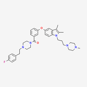 molecular formula C37H46FN5O2 B605672 ATM-3507 trihydrochloride CAS No. 1861449-70-8