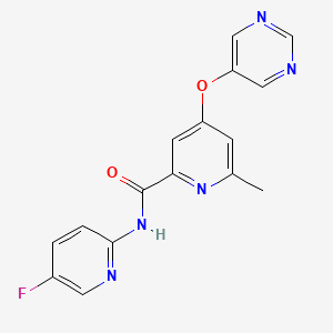 N-(5-fluoropyridin-2-yl)-6-methyl-4-(pyrimidin-5-yloxy)picolinamide