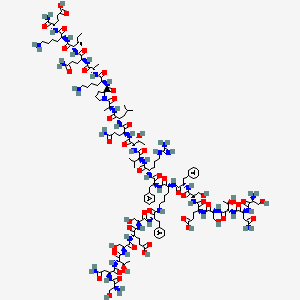 molecular formula C142H226N40O48 B605686 Aunp-12 CAS No. 1353563-85-5
