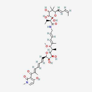 molecular formula C44H62N2O12 B605688 Aurodox CAS No. 12704-90-4