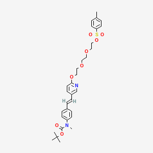molecular formula C27H32N2O6S B605694 Deflouro-(p-tolylsulfonyloxy)-N-boc-florbetapir CAS No. 1205550-99-7
