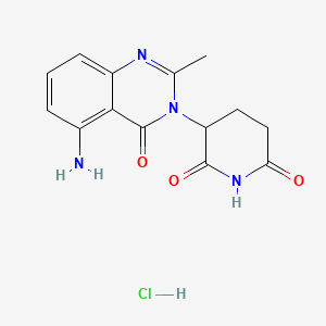 molecular formula C14H15ClN4O3 B605696 Avadomide Hydrochloride CAS No. 1398053-45-6