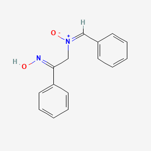 molecular formula C15H14N2O2 B6057077 N-[(2E)-2-hydroxyimino-2-phenylethyl]-1-phenylmethanimine oxide 