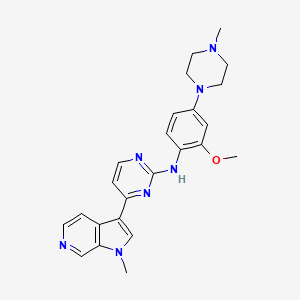 N-[2-methoxy-4-(4-methylpiperazin-1-yl)phenyl]-4-(1-methylpyrrolo[2,3-c]pyridin-3-yl)pyrimidin-2-amine