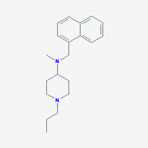 molecular formula C20H28N2 B6057355 N-methyl-N-(naphthalen-1-ylmethyl)-1-propylpiperidin-4-amine 