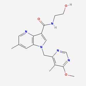 molecular formula C18H21N5O3 B605736 DprE1-IN-1 CAS No. 1494675-86-3