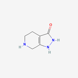 molecular formula C6H9N3O B605739 1,2,4,5,6,7-Hexahydro-3H-pyrazolo[3,4-c]pyridin-3-one CAS No. 654666-65-6