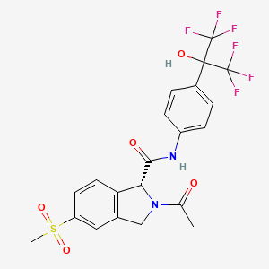 molecular formula C21H18F6N2O5S B605741 AZD-0284 CAS No. 2101291-07-8