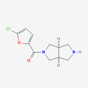 molecular formula C11H13ClN2O2 B605745 3-(5-Chloro-2-furoyl)-3,7-diazabicyclo(3.3.0)octane CAS No. 1449608-75-6