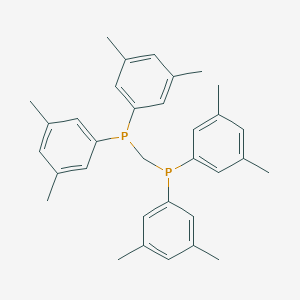 molecular formula C33H38P2 B060575 Bis[bis(3,5-dimethylphenyl)phosphino]methane CAS No. 167109-95-7