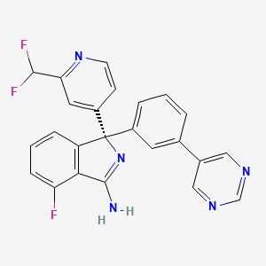 molecular formula C24H16F3N5 B605758 AZD3839 free base CAS No. 1227163-84-9