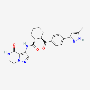 molecular formula C24H26N6O3 B605769 Atuliflapon CAS No. 2041075-86-7