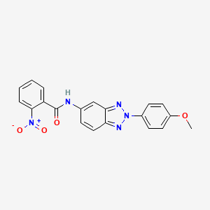 molecular formula C20H15N5O4 B6057735 N-[2-(4-methoxyphenyl)benzotriazol-5-yl]-2-nitrobenzamide 