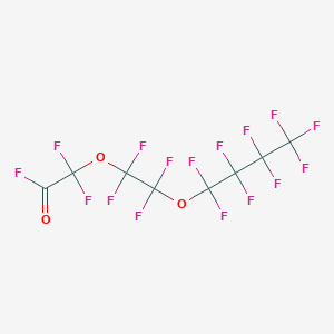 molecular formula C8F16O3 B060579 Perfluorobutoxyethoxyacetyl fluoride CAS No. 172897-75-5