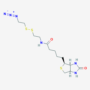 molecular formula C14H24N6O2S3 B605801 Azide-SS-biotin 