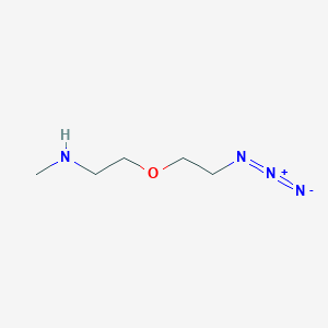 molecular formula C5H12N4O B605816 Azido-PEG1-methylamine 