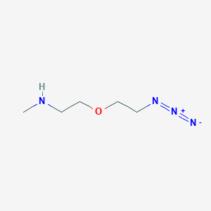 molecular formula C5H12N4O B605816 Azido-PEG1-methylamine CAS No. 1835759-88-0