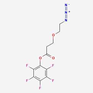 molecular formula C11H8F5N3O3 B605819 Azido-PEG1-PFP ester 