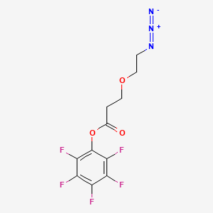 molecular formula C11H8F5N3O3 B605819 Azido-PEG1-PFP ester CAS No. 1807505-32-3