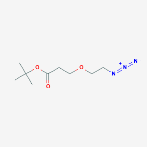 molecular formula C9H17N3O3 B605820 Azido-PEG1-Boc CAS No. 1374658-85-1