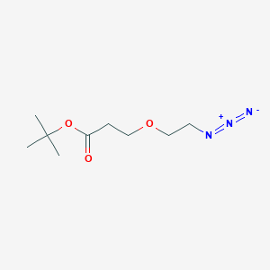 molecular formula C9H17N3O3 B605820 叔丁基 3-(2-叠氮乙氧基)丙酸酯 CAS No. 1374658-85-1