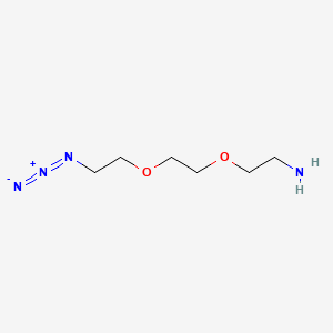 molecular formula C6H14N4O2 B605823 2-[2-(2-Azidoethoxy)ethoxy]ethanamine CAS No. 166388-57-4