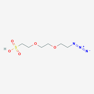 molecular formula C6H13N3O5S B605826 Azido-PEG2-sulfonic acid 