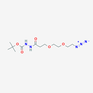 molecular formula C12H23N5O5 B605827 Azido-PEG2-hydrazide-Boc CAS No. 2100306-56-5