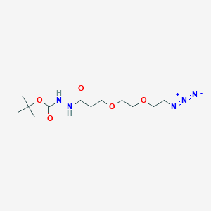 molecular formula C12H23N5O5 B605827 Azido-PEG2-t-Boc-hydrazide CAS No. 2100306-56-5