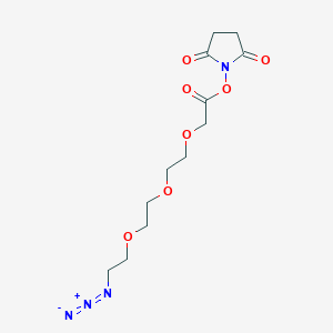 molecular formula C12H18N4O7 B605831 Azido-PEG3-CH2CO2-NHS CAS No. 1092654-47-1