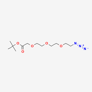 molecular formula C12H23N3O5 B605832 Azido-PEG3-C-Boc CAS No. 172531-36-1
