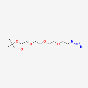 molecular formula C12H23N3O5 B605832 Azido-PEG3-C-Boc 