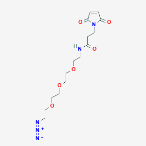 molecular formula C15H23N5O6 B605833 叠氮-PEG3-马来酰亚胺 CAS No. 1858264-36-4