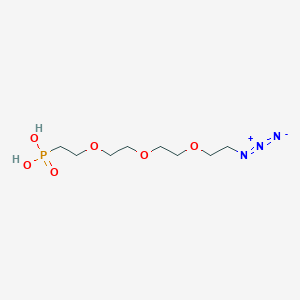 molecular formula C8H18N3O6P B605837 Azido-PEG3-phosphonic acid CAS No. 1964503-38-5